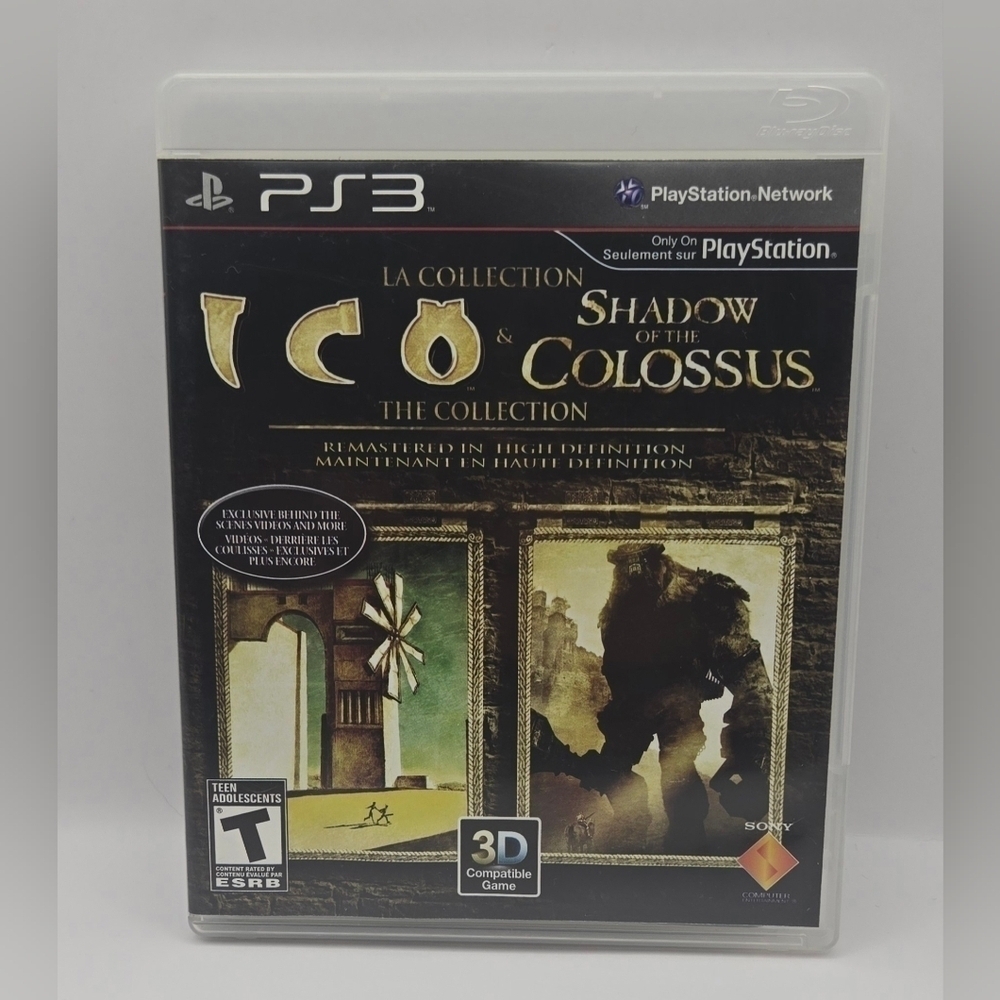 Sony ICO Shadow of the Colossus HD Collection PS3 Complete Tested With Manual